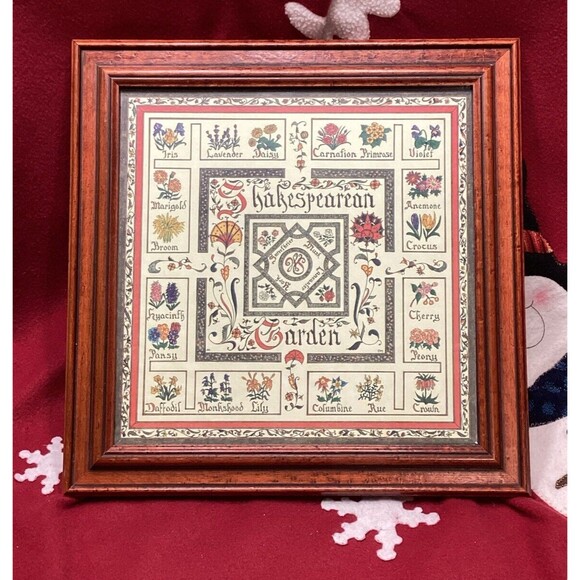 Shakespearean Garden Picture Signed & Framed Print Artist Robert Miller - '93 - Picture 2 of 16